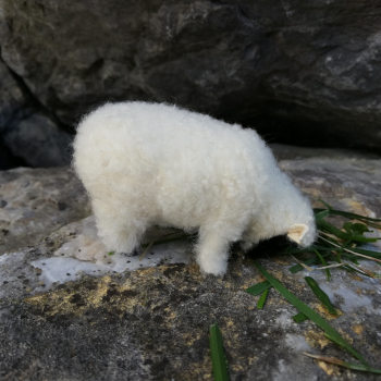 Schaf Krippenfigur schwarz